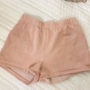 TNA Cozy Fleece Perfect Pink Shorts size small